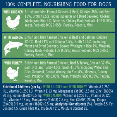 Butcher's gentle wet dog food 6x390g multipack - British product