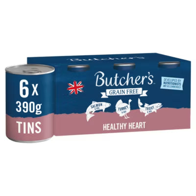 Butcher's Healthy Heart wet dog food multipack 6x390g - British product