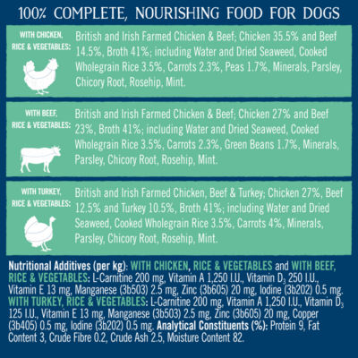 Butchers dog food tins multipack 6x390g - British product