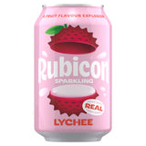Rubicon sparkling lychee juice soft drink 330ml, imported from the UK
