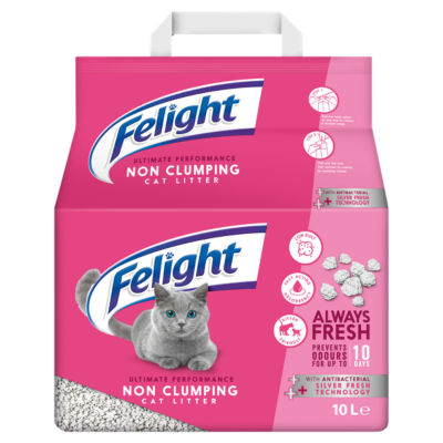 Felight non clumping cat litter 10L - British product