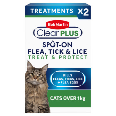 Bob Martin spot-on solution for cats and ferrets 2 pipettes - British product