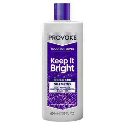 Provoke Touch of Silver Keep It Bright Shampoo 400ml, imported from the UK