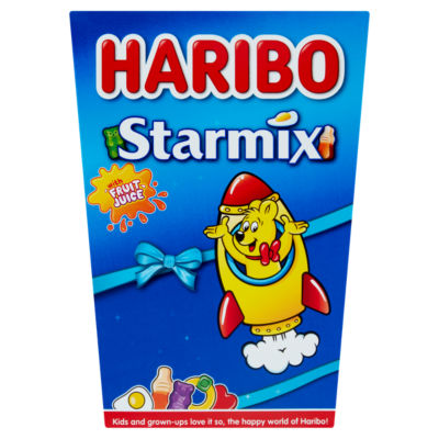 Haribo Starmix fruit and cola flavour sweets 380g gift box, UK version