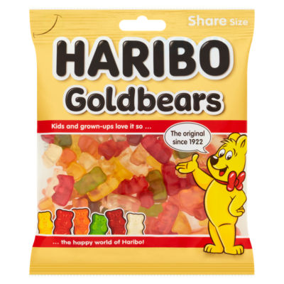 Haribo Goldbears Jelly Fruit Flavour Sweets Sharing Bag 175g