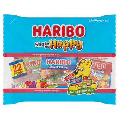 Haribo Share the Happy Multipack Assorted Fruit Gums 352g