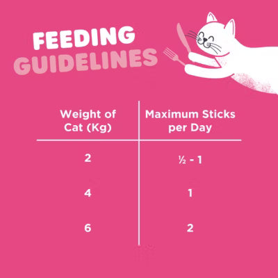 Webbox Tasty Sticks Salmon Trout cat treat 30g (British brand)
