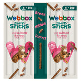 Webbox Tasty Sticks Salmon Trout cat treat 30g (British brand)