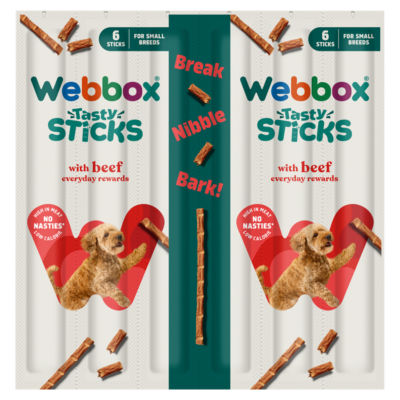 Webbox beef sticks dog treats 30g (British brand)