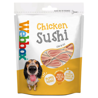 Webbox Chicken Sushi Dog Treats 80g