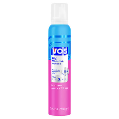 VO5 Big Volume hair mousse 193g (British brand)