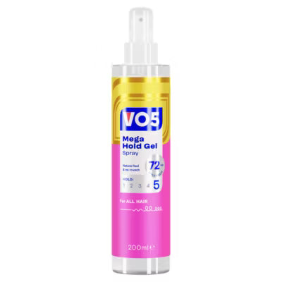 VO5 Mega Hold gel spray 192g (British brand)