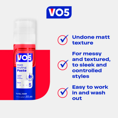 VO5 Matt Hair Styling Paste 98g (British brand)