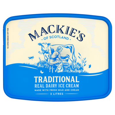 Mackie's Traditional Real Dairy Ice Cream 2 Litre Tub