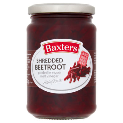 Baxters Shredded Beetroot in Sweet Malt Vinegar Pickled Beetroot 340g