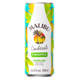 Malibu Sparkling Pineapple Rum canned cocktail 250ml, imported from the UK