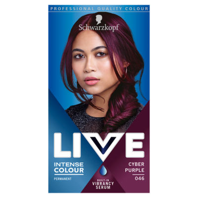 Schwarzkopf Cyber Purple permanent hair dye (British brand)