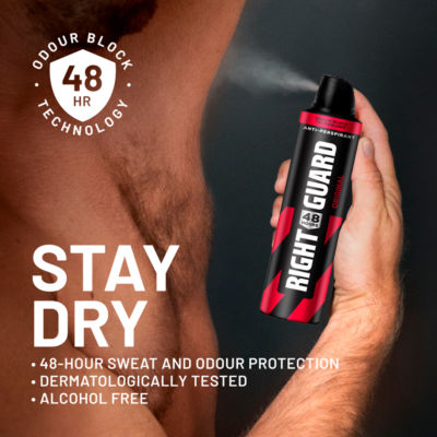 Right Guard Original Antiperspirant Deodorant Spray 250ml, imported from the UK