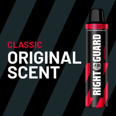 Right Guard Original Antiperspirant Deodorant Spray 250ml, imported from the UK