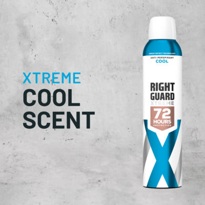 Right Guard Xtreme Women deodorant spray 150ml, imported from the UK