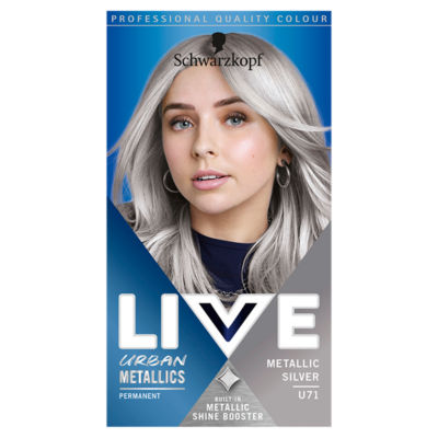 Schwarzkopf Metallic Silver hair dye (British brand)