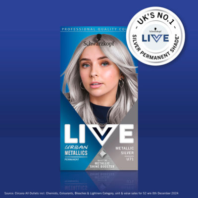 Schwarzkopf Metallic Silver hair dye (British brand)