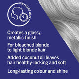 Schwarzkopf Metallic Silver hair dye (British brand)