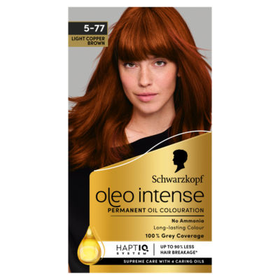 Schwarzkopf Oleo Intense Light Copper Brown 5-77 Permanent Hair Colour