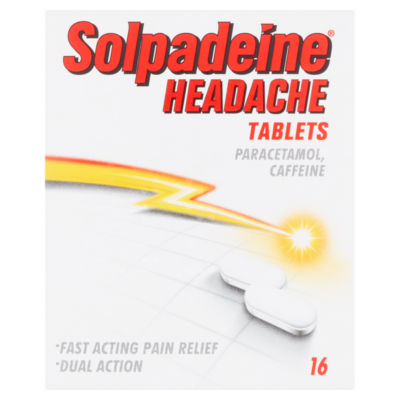 Solpadeine Headache 500mg/65mg Pain Relief Tablets 16 Tablets