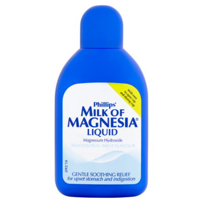 Phillips Milk of Magnesia Mint Liquid 200ml, imported from the UK