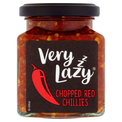 Very Lazy Chopped Red Chillies 190g (British brand)