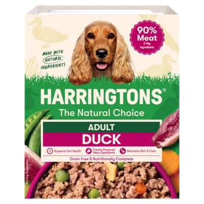 Harringtons wet dog food duck with potato and vegetables 400g, UK version