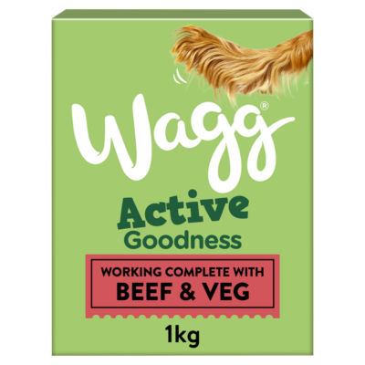 Wagg Active Goodness Complete Rich in Beef & Veg Dry Dog Food 1kg