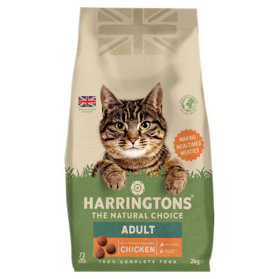 Harringtons chicken dry cat food 2kg, UK version