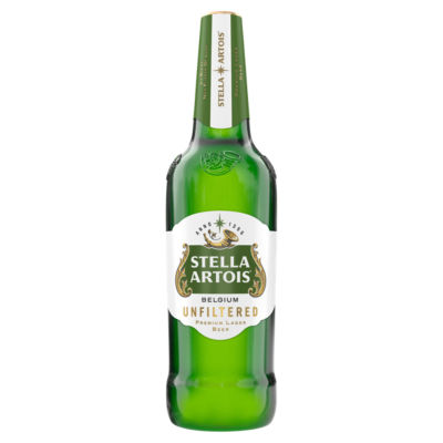 Stella Artois Unfiltered Premium Lager Beer Bottle 620ml