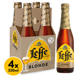 Leffe Blonde Beer 4 x 330ml bottles, UK version
