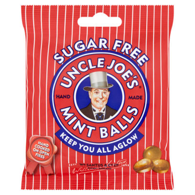 Uncle Joe's sugar free mint balls 60g (British brand)