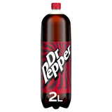 Dr Pepper sparkling fruit flavour soft drink 2L - British product