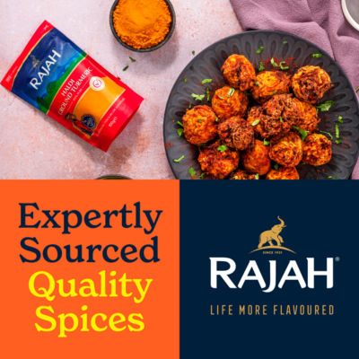 Rajah turmeric powder ground spice 100g, imported from the UK