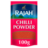 Rajah Chilli Powder Ground Spices 100g packaging (British brand)