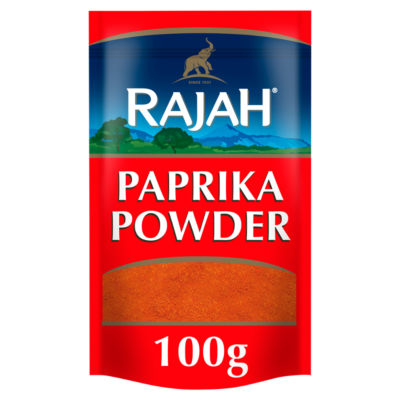 Rajah paprika powder ground spice 100g, imported from the UK