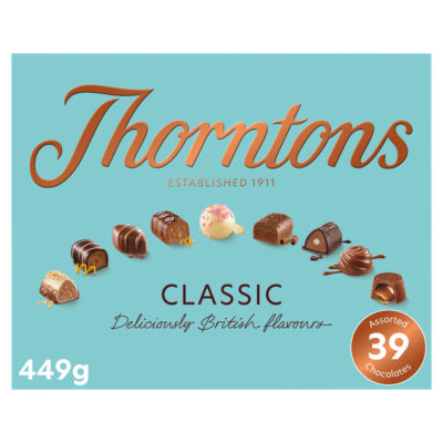 Thorntons chocolate gift box milk dark white chocolate 449g (British brand)