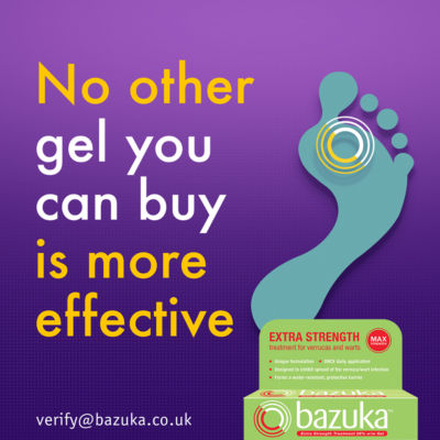 Bazuka verruca treatment gel extra strength 6g - British product