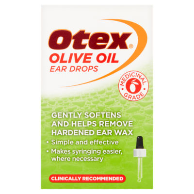 Otex olive oil ear drops 10ml, imported from the UK