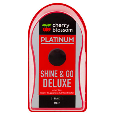 Cherry Blossom Platinum Shine Black Shoe Polish 6ml - British product