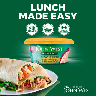 John West Tuna Steak with Sunflower Oil 110g, UK version