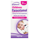 Galpamol strawberry childrens paracetamol oral suspension 100ml, UK version
