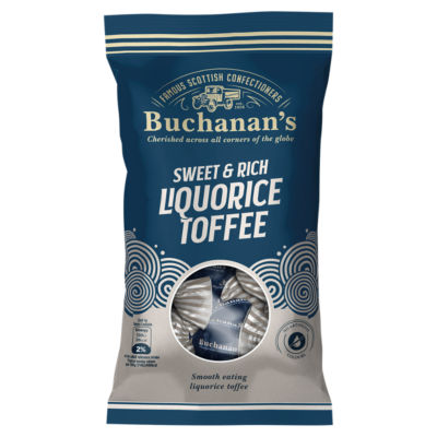 Buchanan's Sweet & Rich Liquorice Toffee 120g - British product