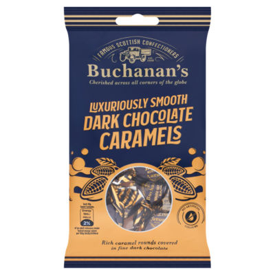 Buchanan's Dark Chocolate Caramels 110g - British product