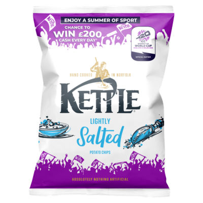 Kettle Lightly Salted Potato Chips 130g, UK version